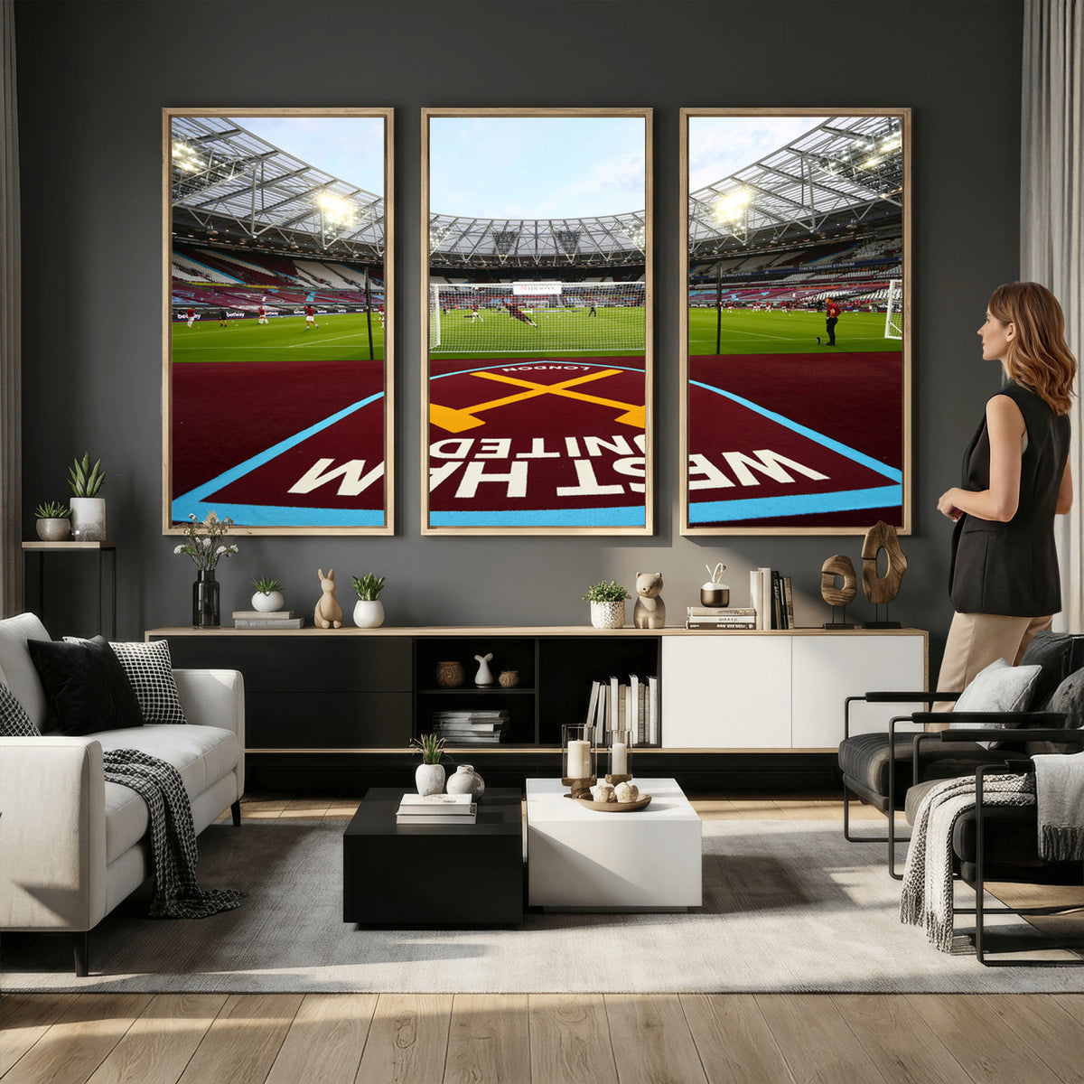77367-MGV-CV-36X24 - West Ham United FC Stadium Canvas Wall Art, London Stadium