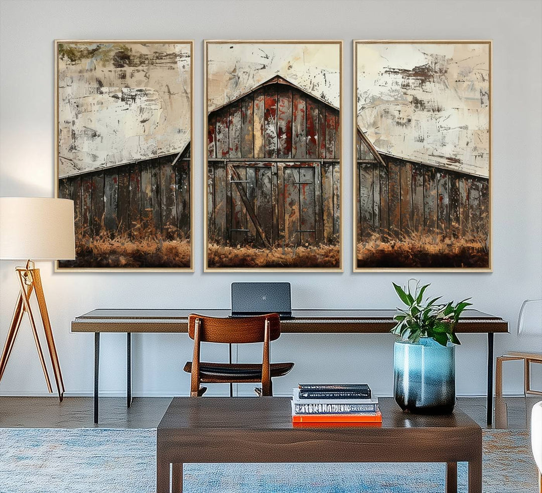 Rustic Barn Wall Art enhances your space with farmhouse-style decor.