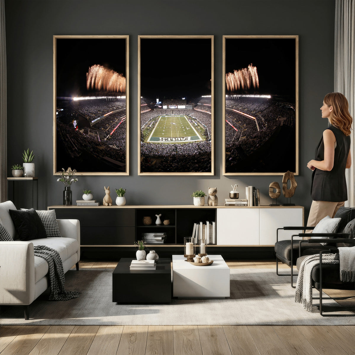 48893-MGV-CV-36X24 - Eagles Field Stadium Wall Art, Lincoln Financial Field