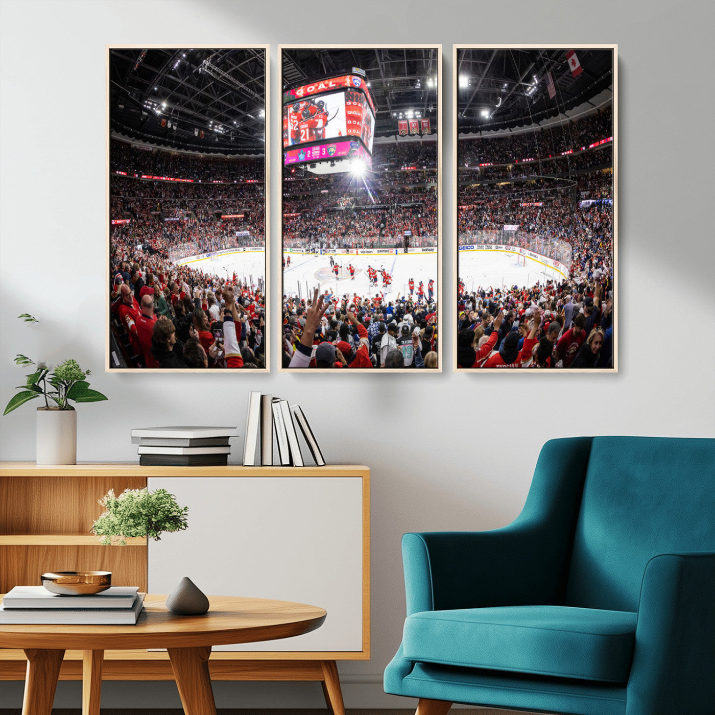 MGV-FC-48X32-3P - Amerant Bank Arena Wall Art Canvas Print - Basketball Arena Stadium Print