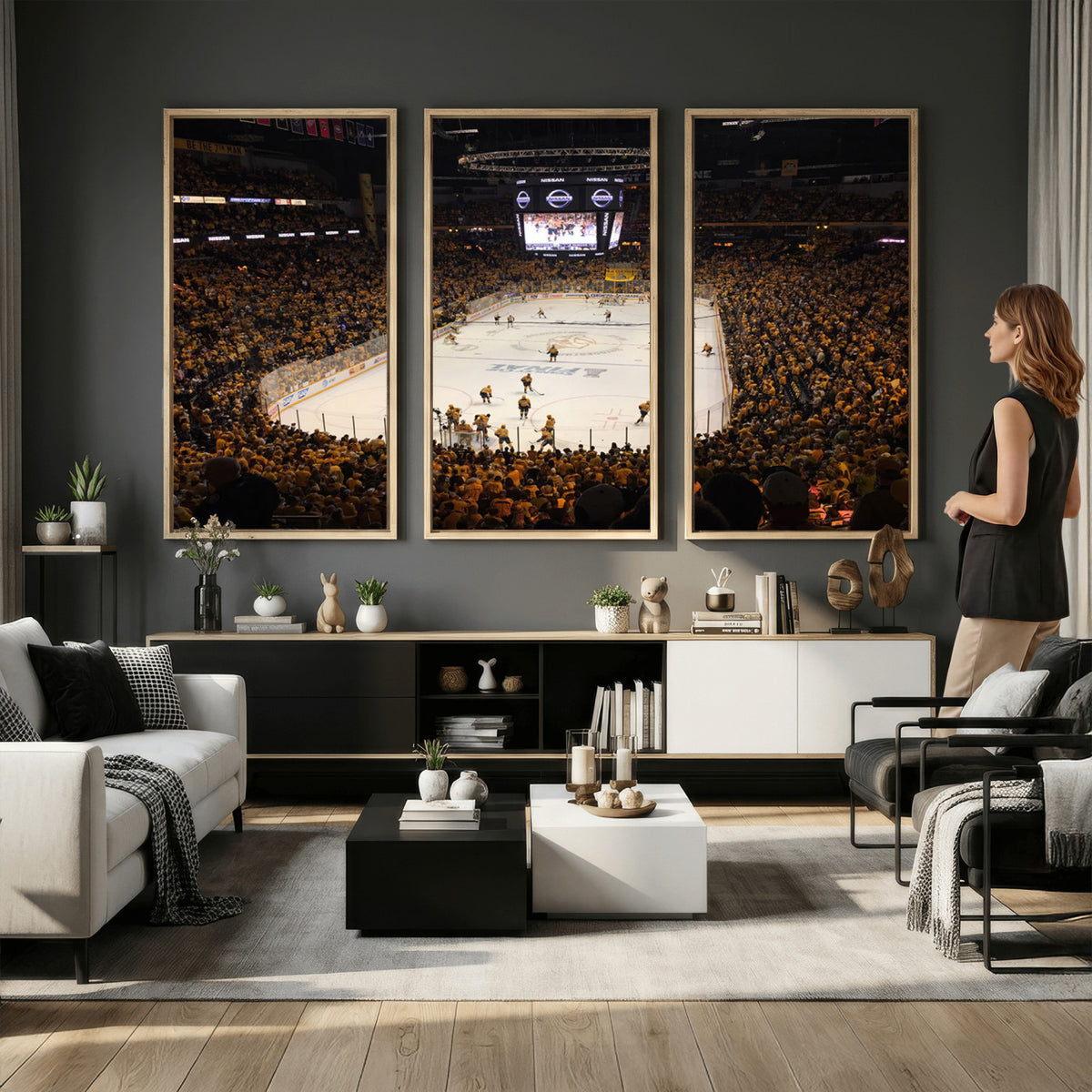 99407-MGV-CV-36X24 - Bridgestone Arena - Nashville Predators Hockey Team Print - Nashville Wall Art Canvas Print