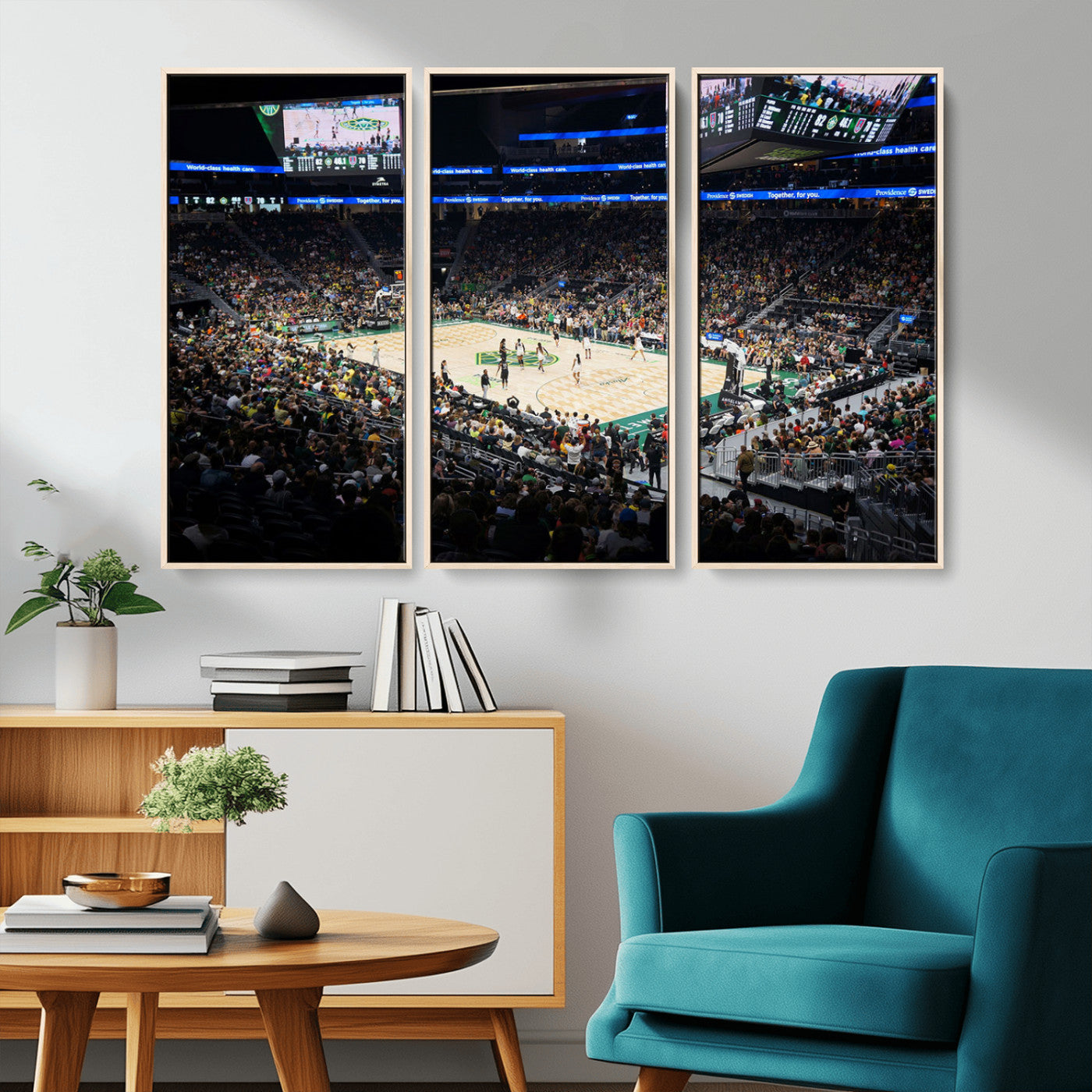 MGV-FC-48X32-3P - Climate Pledge Arena | Washington Seattle Kraken Hockey Stadium Wall Art | Canvas Print | Ready to