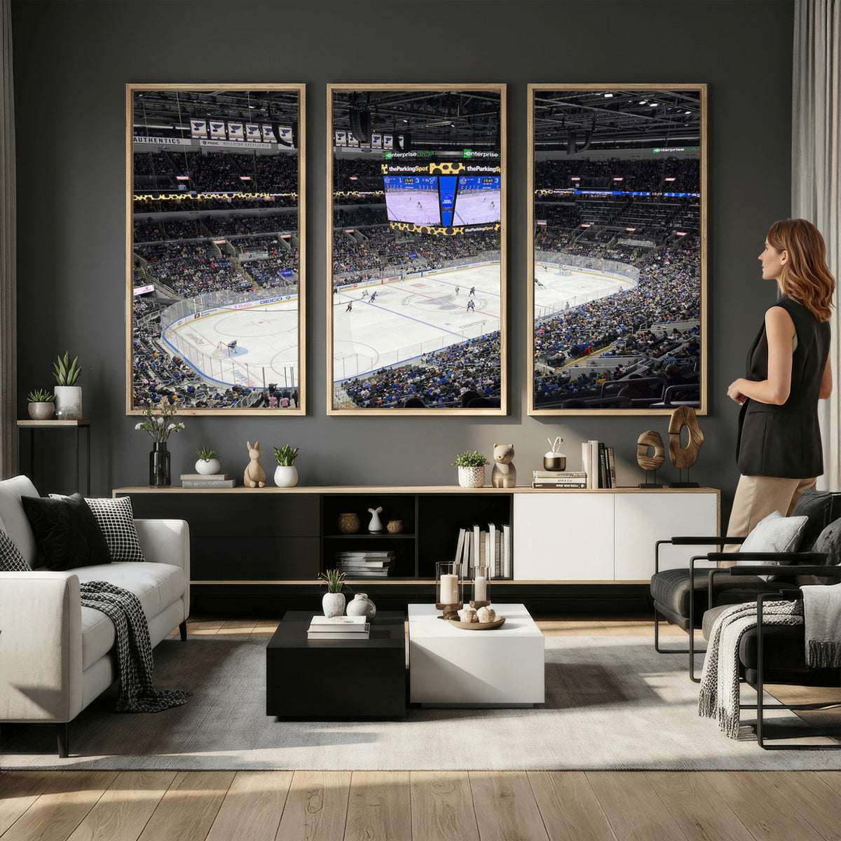 75222-MGV-CV-36X24 - Enterprise Center Missouri St. Louis Blues Hockey Stadium