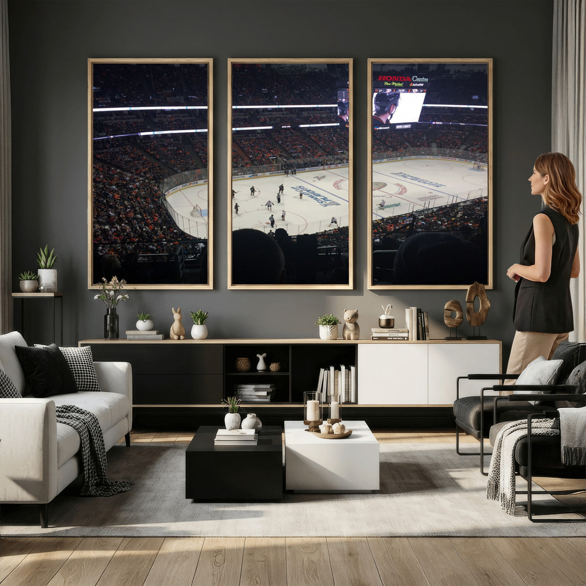24634-MGV-CV-36X24 - Honda Center California Anaheim Ducks Hockey Stadium Wall Art