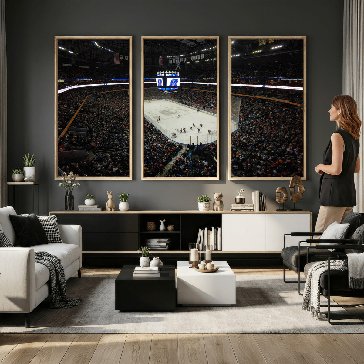 15132-MGV-CV-36X24 - KeyBank Center New York Buffalo Sabres Hockey Stadium Canvas