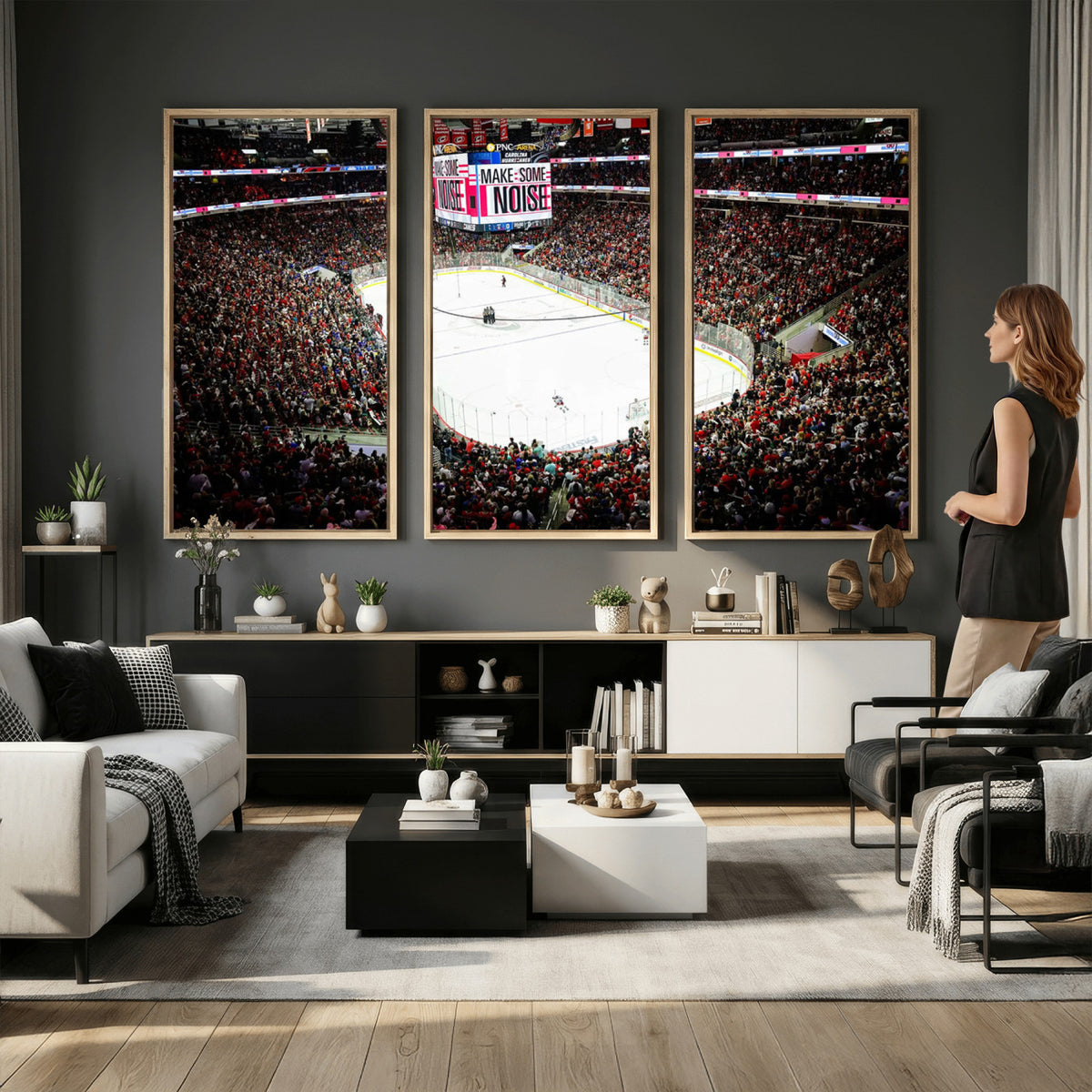 73950-MGV-CV-36X24 - PNC Arena Raleigh North Carolina Hurricanes Hockey Stadium