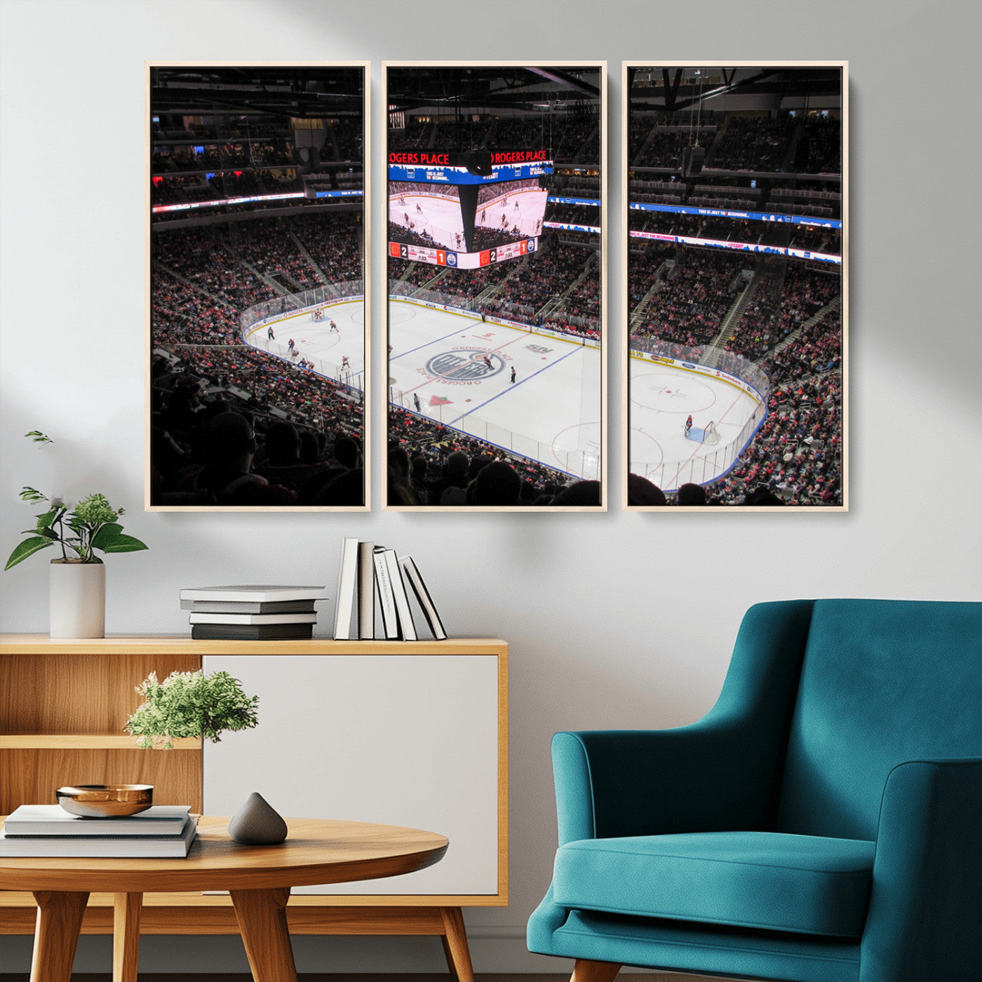 MGV-FC-48X32-3P - Rogers Place Edmonton Oilers Ice Hockey Stadium Wall Art, Rogers Place Edmonton Oilers Wall Art