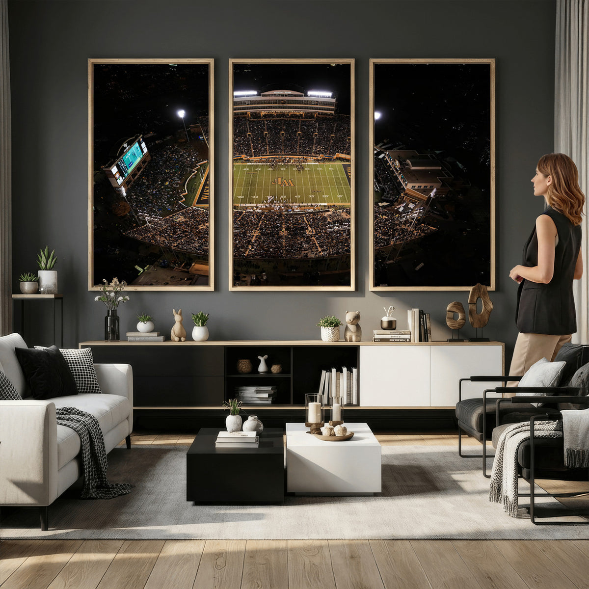 20605-MGV-CV-36X24 - Wake Forest University Demon Deacons Canvas Print, Football Team Wall Art
