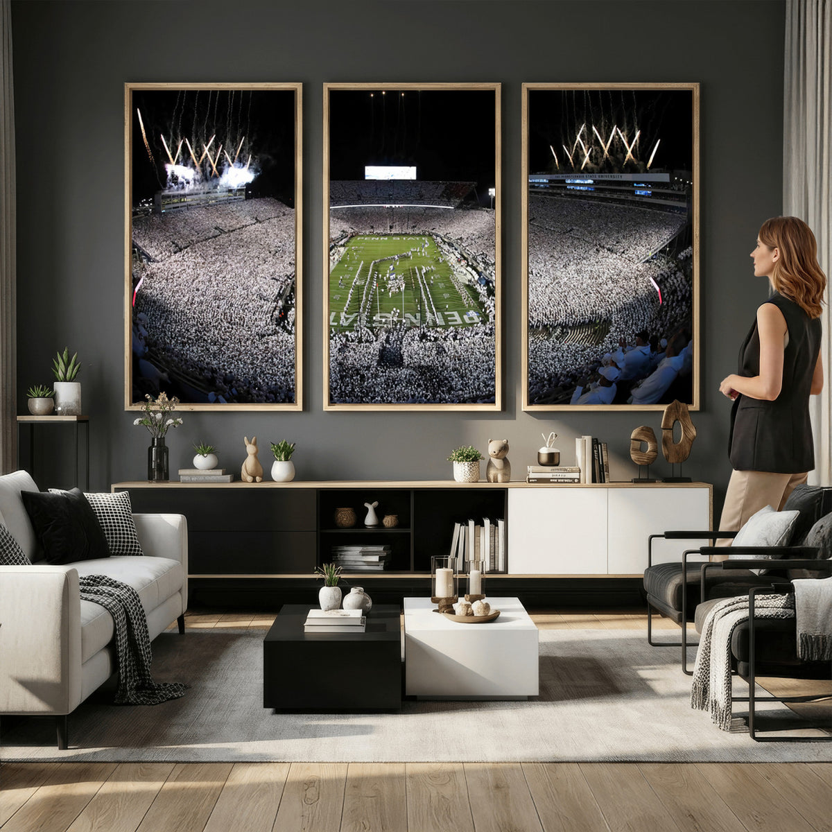 84537-MGV-CV-36X24 - Penn State Beaver Stadium Canvas Wall Art - Nittany Lions Football Print