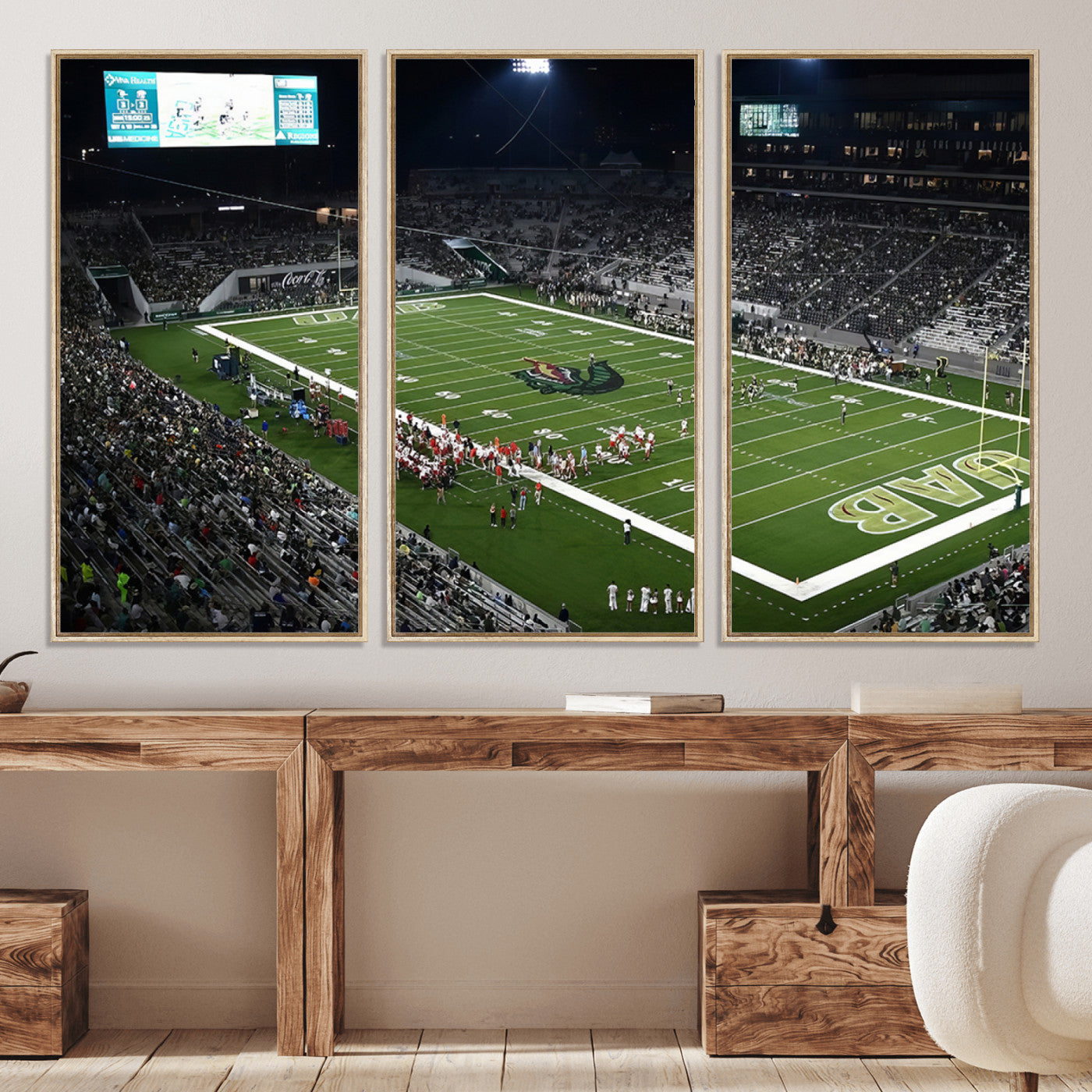 81740-MGV-CV-36X24-UAB Blazers Football Team Print - Birmingham Protective Stadium Wall Art Canvas Print