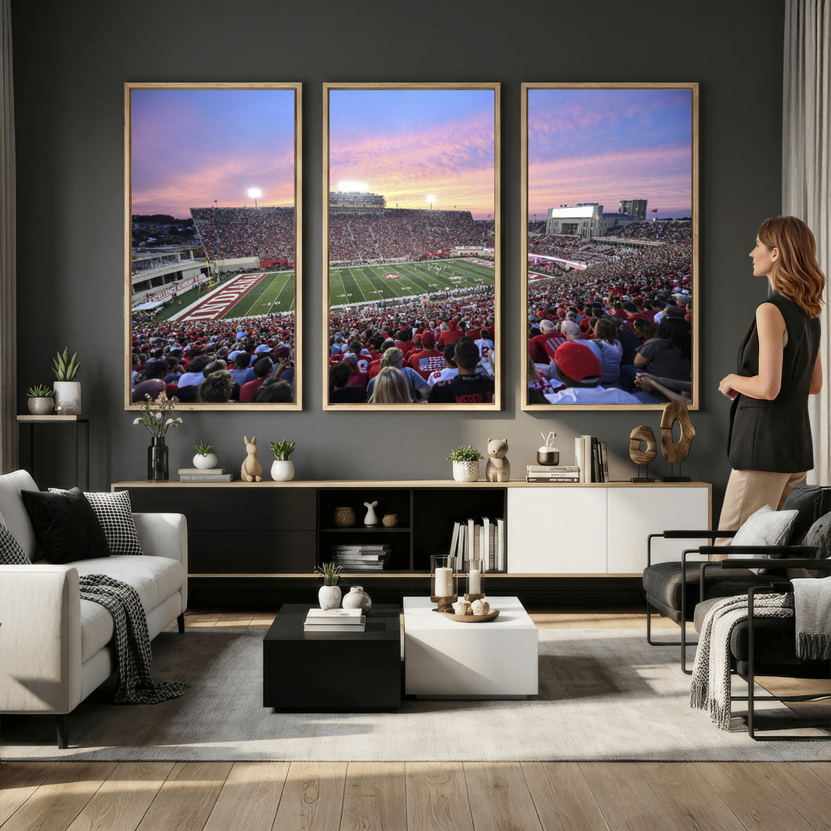 13046-MGV-CV-36X24 - Indiana University Hoosiers Football Team Print