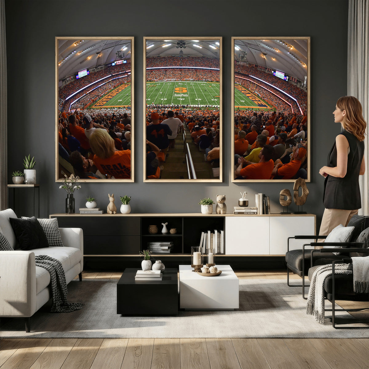 43291-MGV-CV-36X24 - Syracuse University Orange Football Canvas Print, Football Team Print - Syracuse JMA Wireless Dome