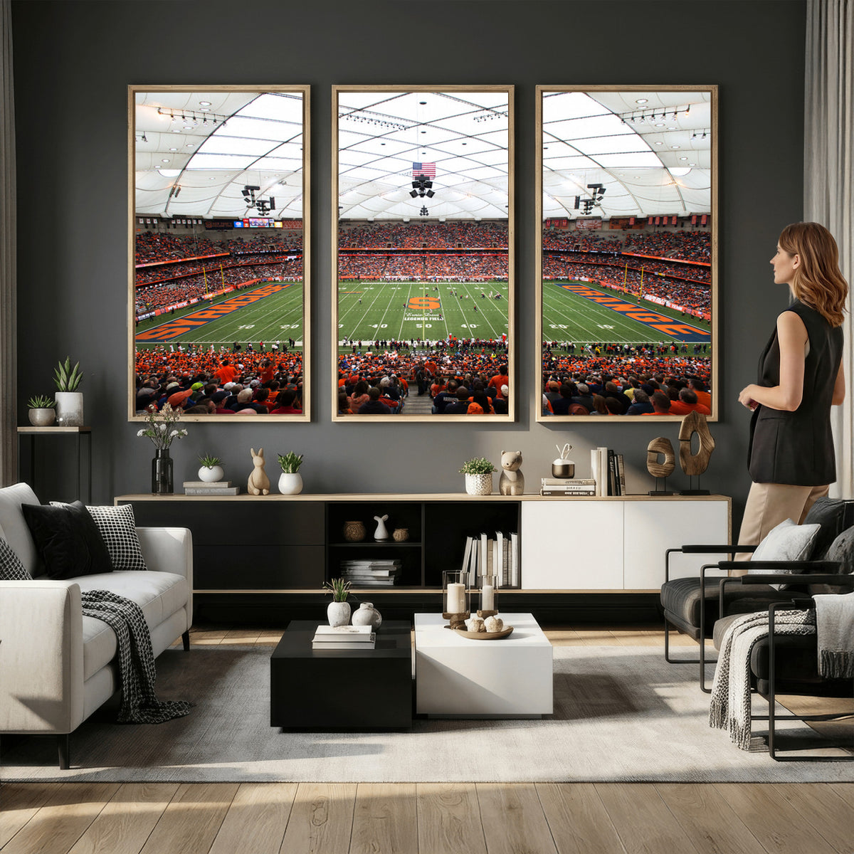 78104-MGV-CV-36X24 - Syracuse University Orange Football Team Print, Syracuse
