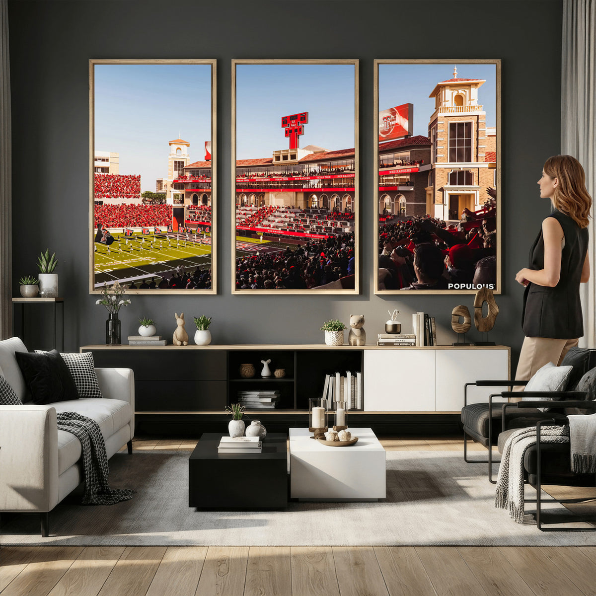 89744-MGV-CV-36X24 - Jones AT&T Stadium Texas Tech Red Raiders Wall Art
