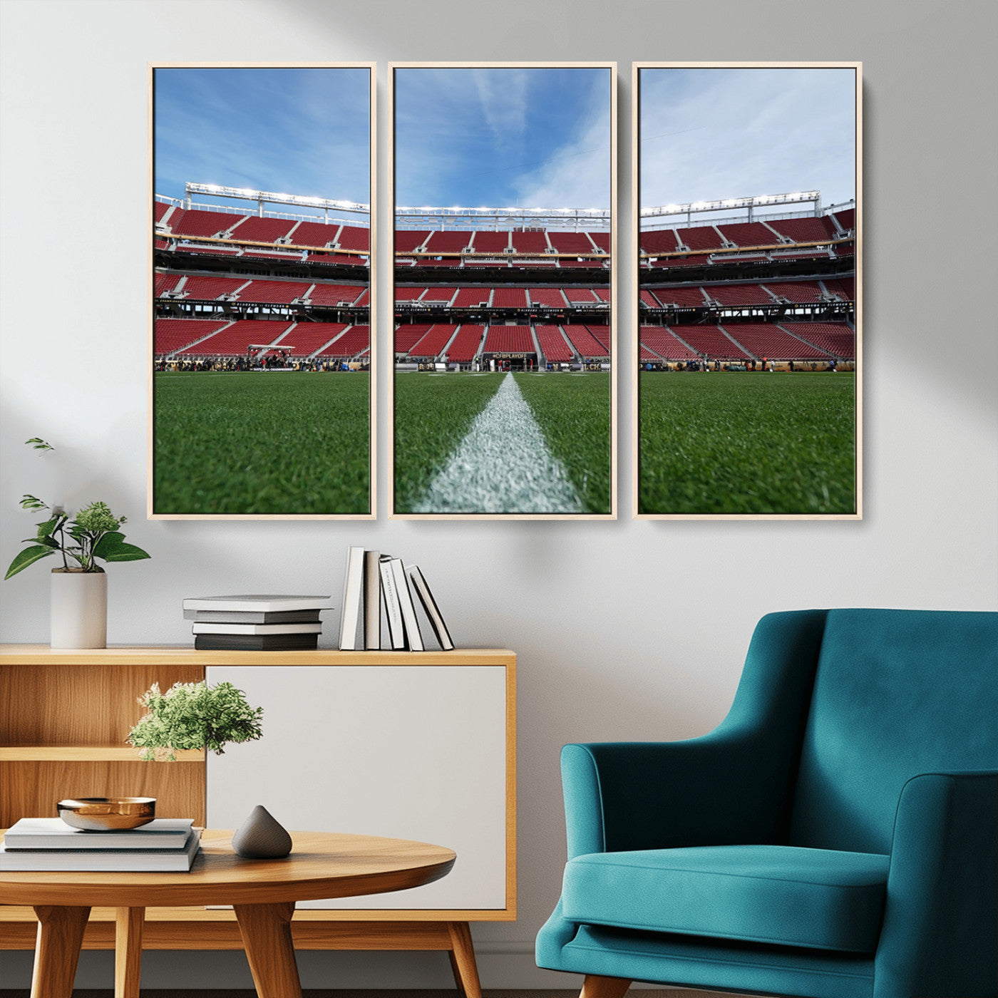 MGV-FC-48X32-3P - University of Tulsa Golden Hurricane Football Team Print - Tulsa H.A. Chapman Stadium Wall Art