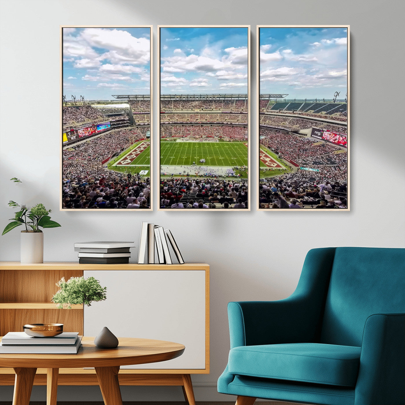 MGV-FC-48X32-3P - The Temple University Owls Athletics Team Print - Philadelphia Lincoln Financial Field Stadium Wall