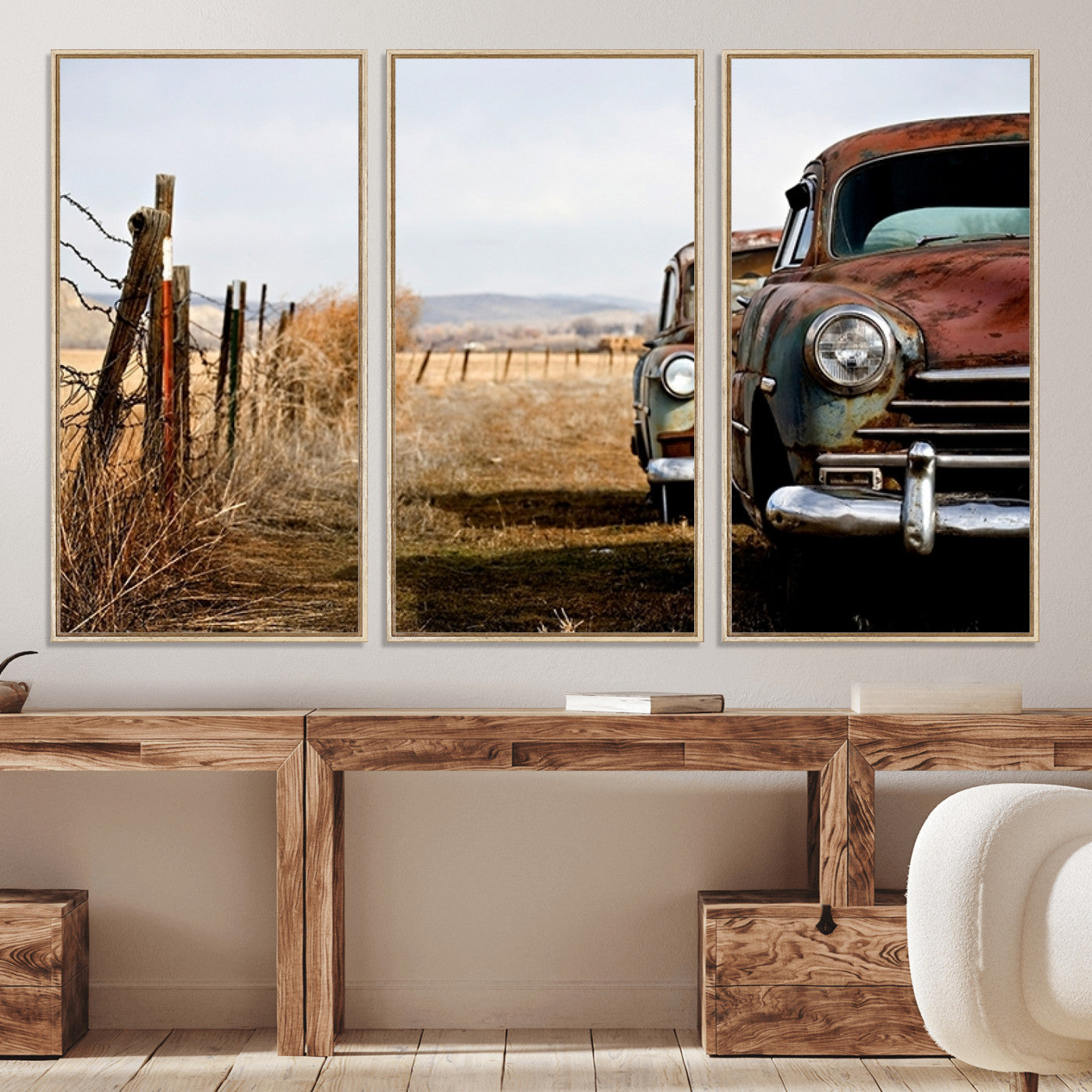 33308-MGV-CV-36X24-Classic Cars Vintage Wall Art Canvas Print