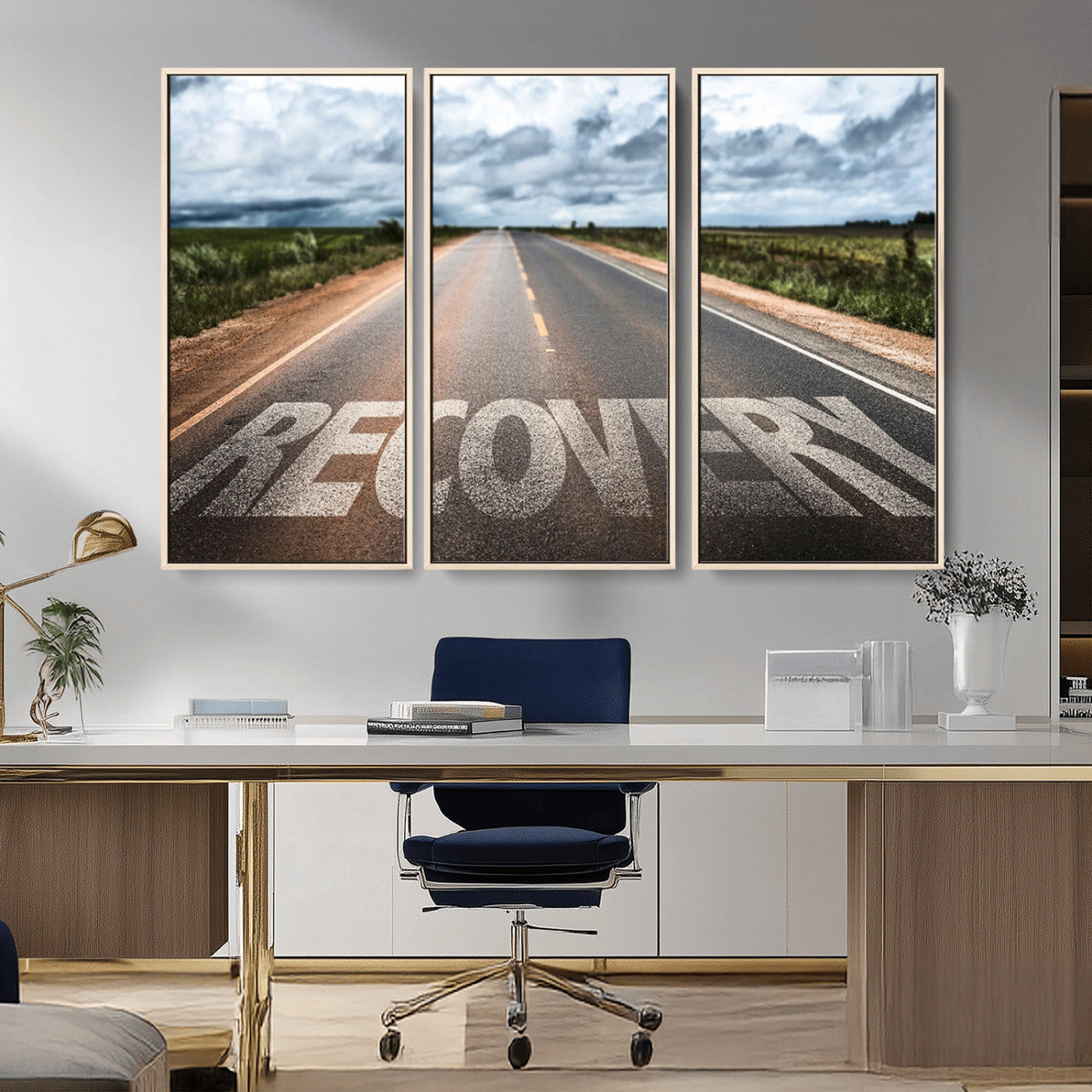 MGV-FC-48X32-3P - Recovery Road Wall Art Canvas Print