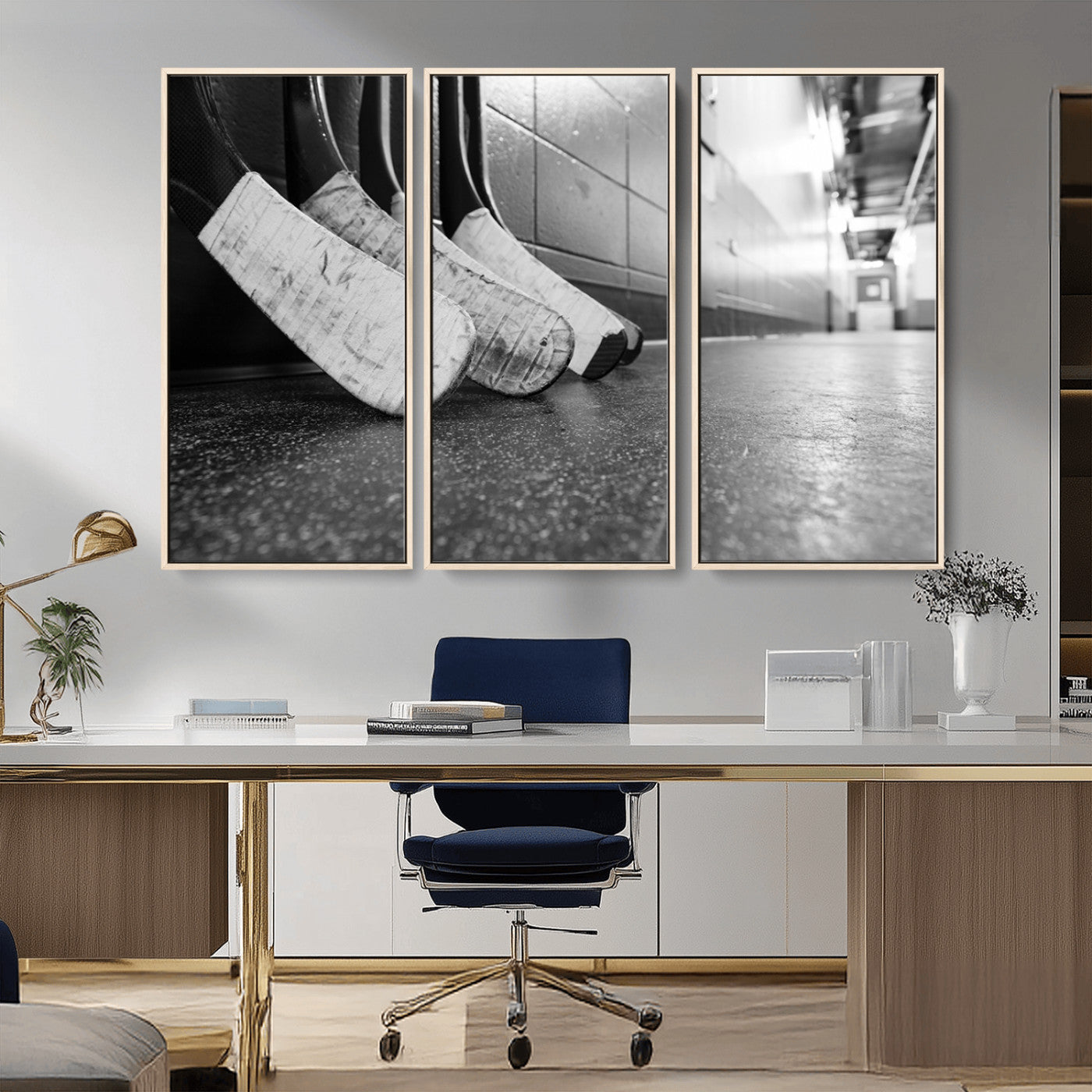 MGV-FC-48X32-3P - Ice Hockey Wall Art Canvas Print