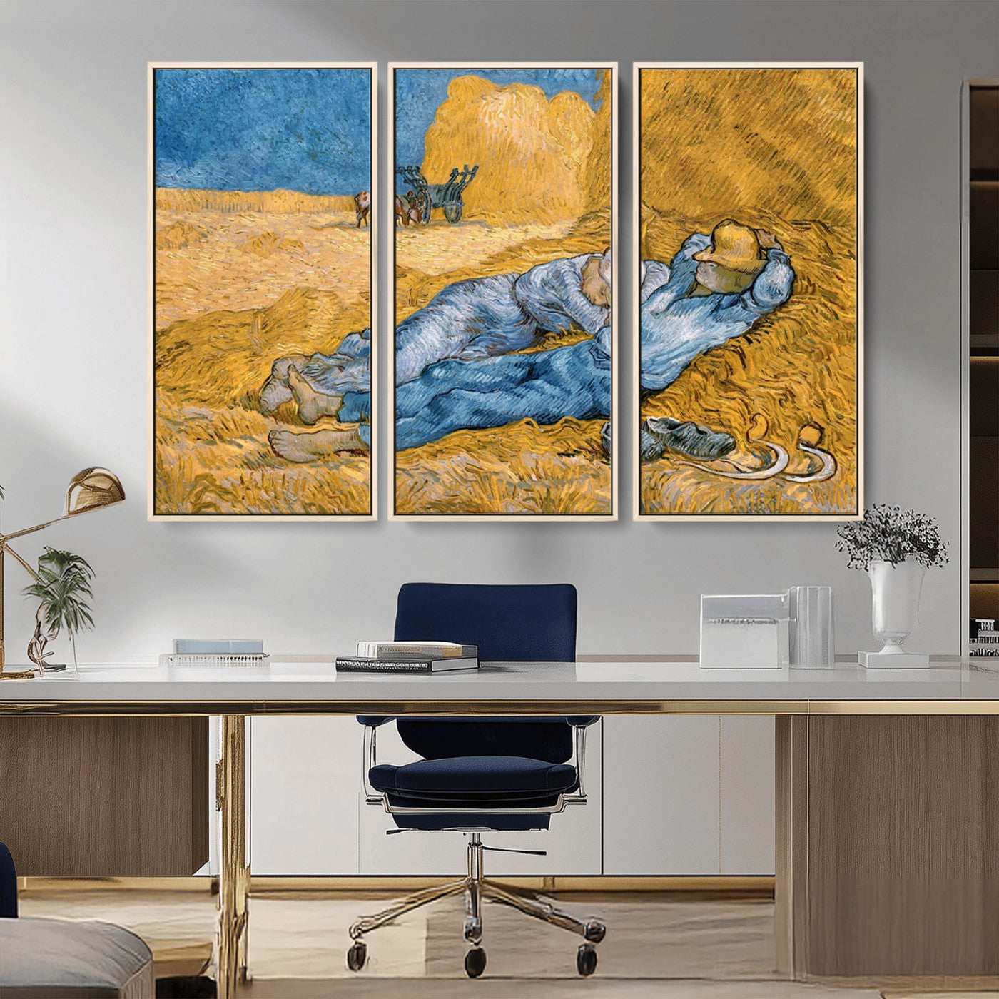 MGV-FC-48X32-3P - Master Artist Vincent Van Gogh Nature Wilderness Illustrs Fine Art Canvas Print