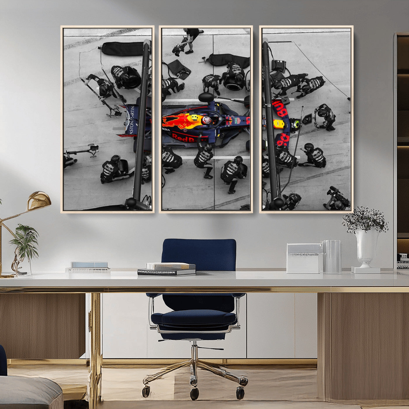 MGV-FC-48X32-3P - RedBull Formula 1 Canvas Wall Art Print