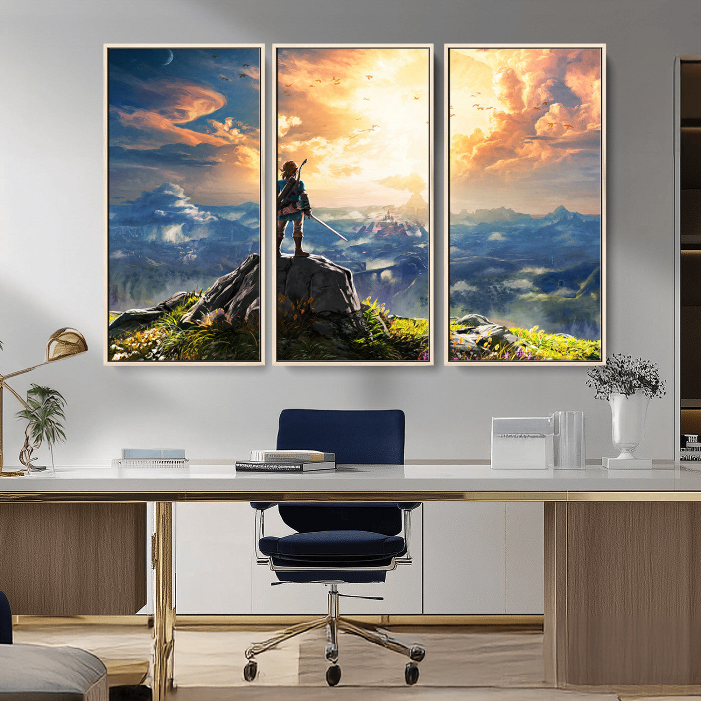 MGV-FC-48X32-3P - Legend of Zelda Breath of the Wild Game Wall Art Canvas, Legend of Zelda Canvas Print
