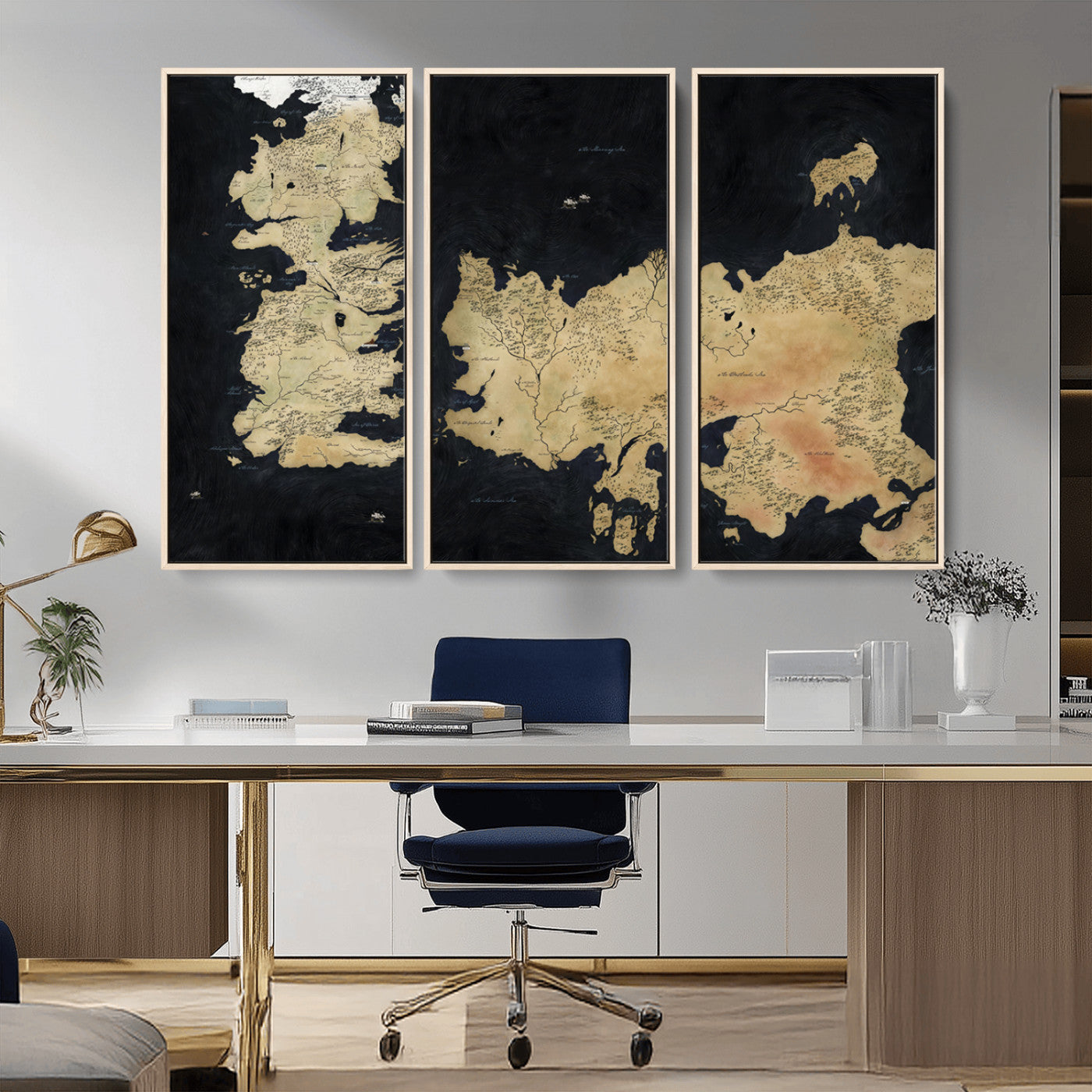 MGV-FC-48X32-3P - Push Pin World Map Canvas Print – Framed Wall Art for Couples to Track Their Travels – Anniversary