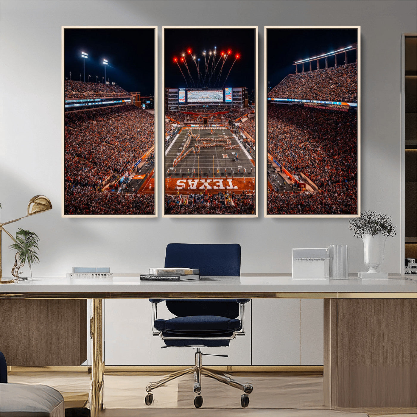 MGV-FC-48X32-3P - Texas Memorial Stadium Wall Art Canvas Print