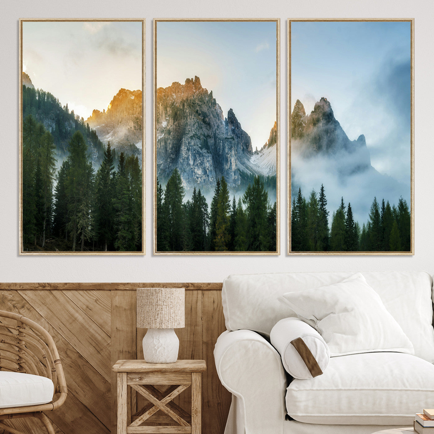 21145440-MGV-CV-36X24-Wilderness Wall Art - Framed Nature Landscape Decor, Mountain Wall Art Canvas Print, Framed Nature Landscape Decor Art