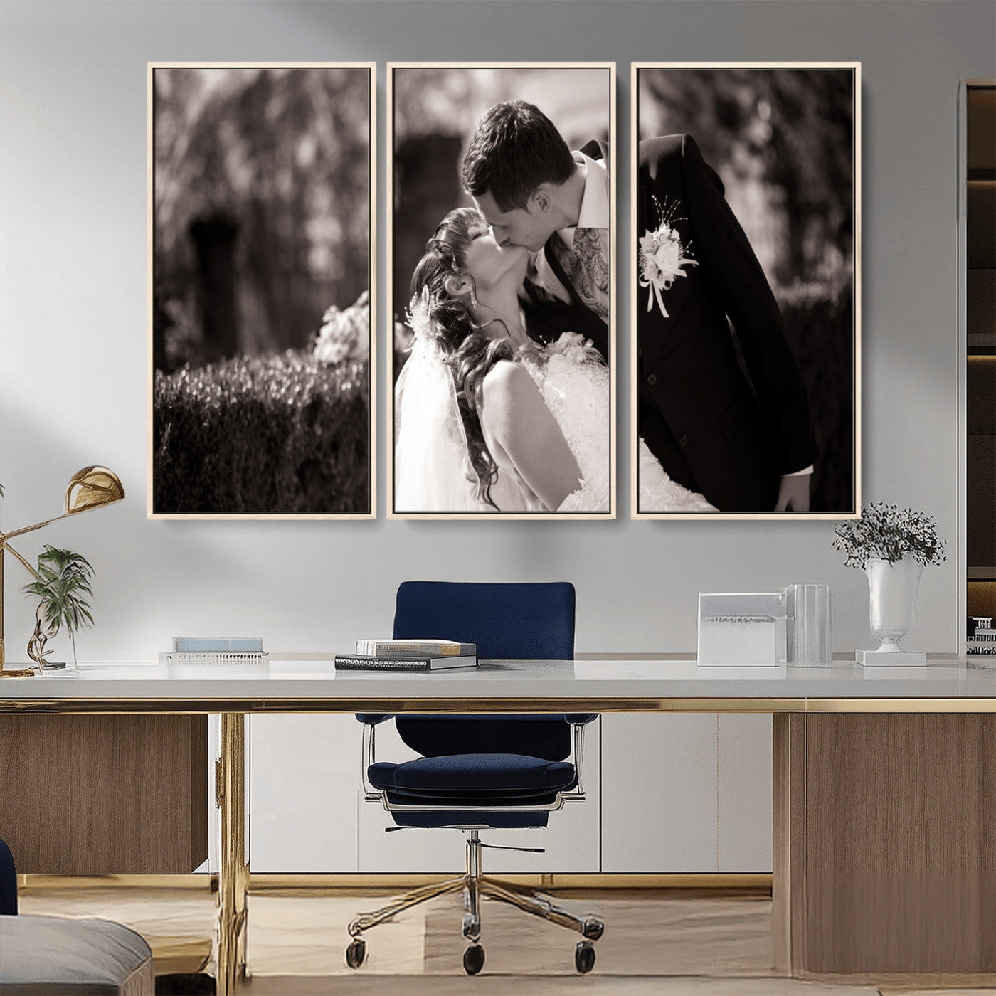 MGV-FC-48X32-3P - Create Your Own Photo Canvas Print - Personalized Wall Art for Home Decor Wall Art Print, Create