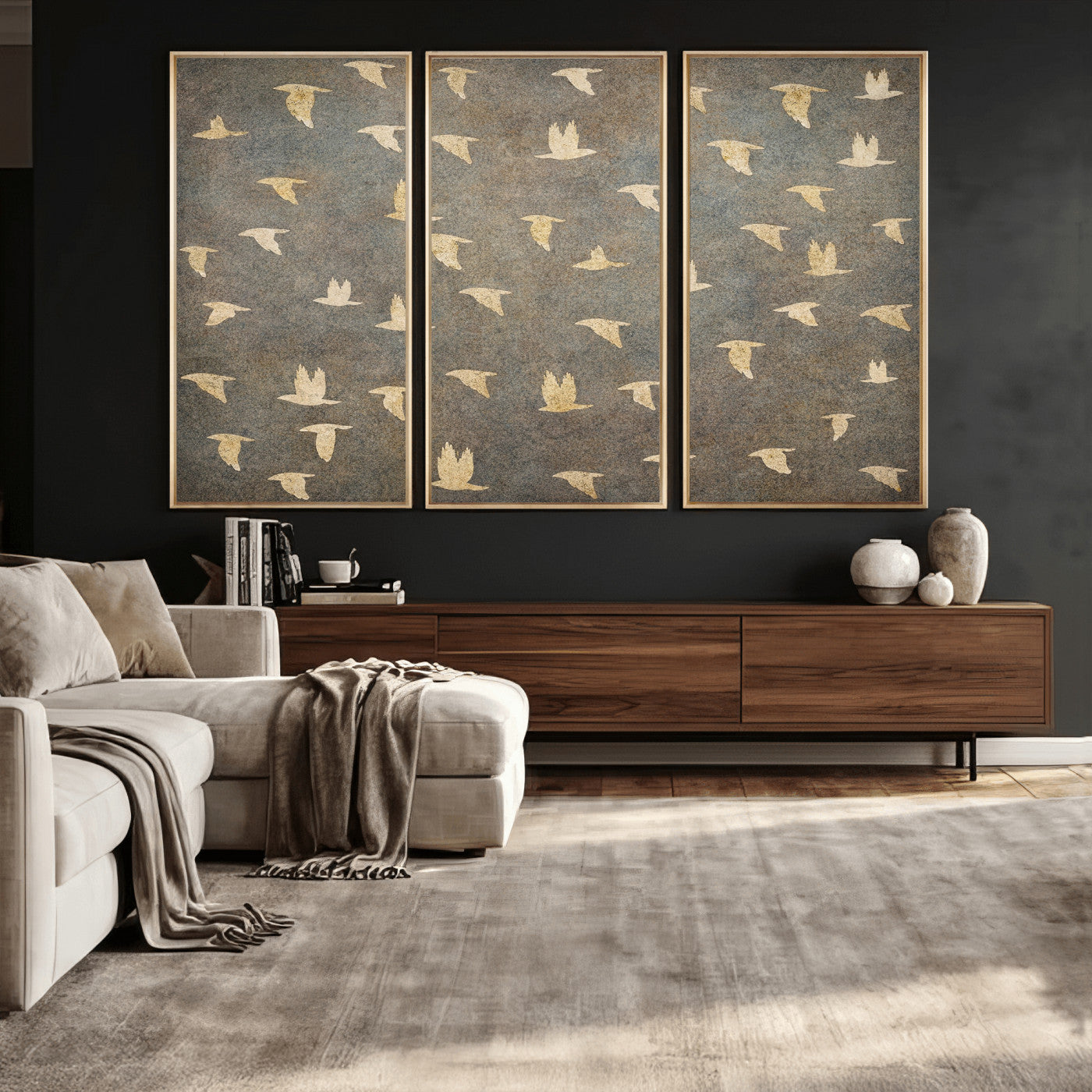 20532514-MGV-CV-36X24 - Abstract Birds Wall Art Canvas Print