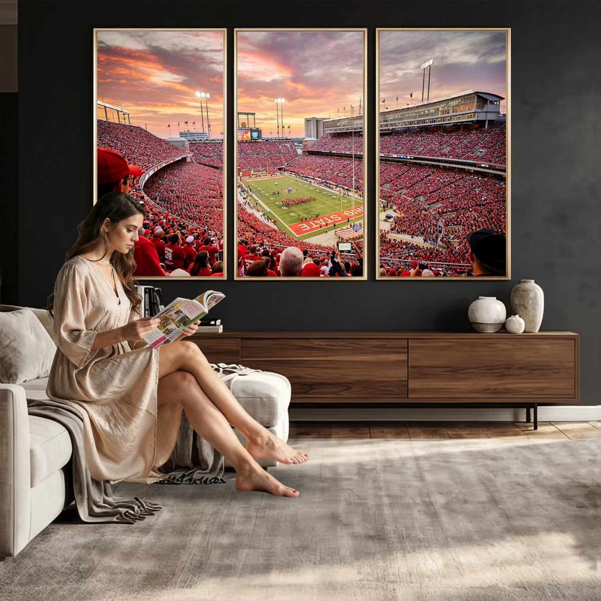 94754966-MGV-CV-36X24 - Stadium Wall Art Canvas Print