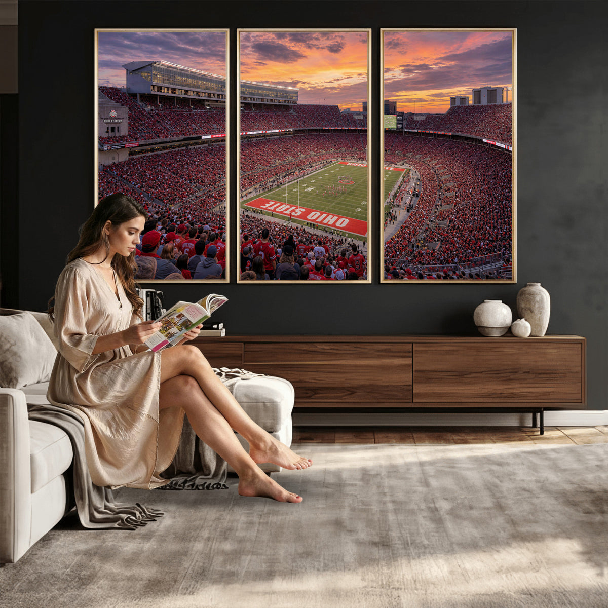 95137596-MGV-CV-36X24 - Stadium Wall Art Canvas Print