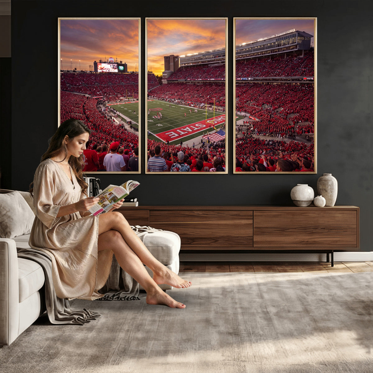 36125328-MGV-CV-36X24 - Stadium Wall Art Canvas Print