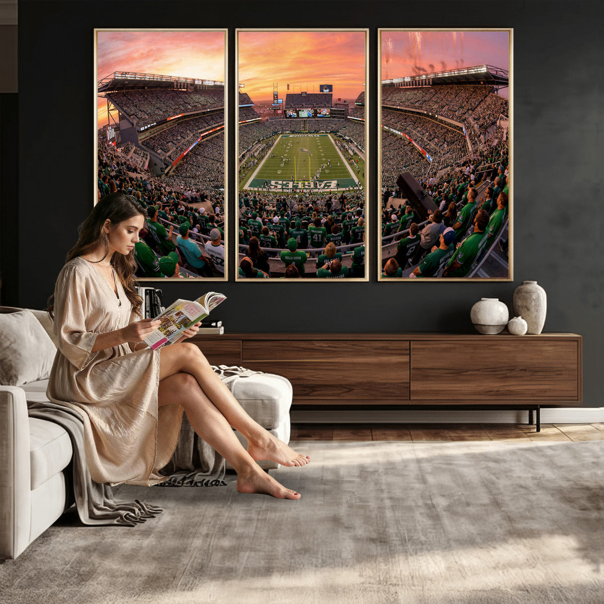 24458374-MGV-CV-36X24 - Stadium Wall Art Canvas Print