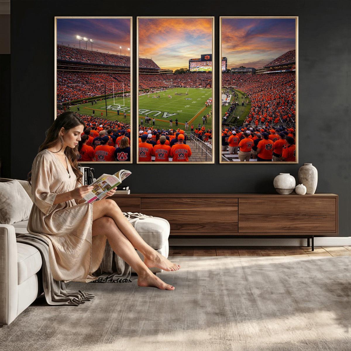 46347891-MGV-CV-36X24 - Stadium Wall Art Canvas Print