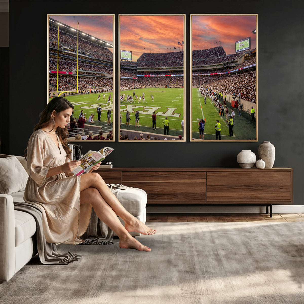 80055809-MGV-CV-36X24 - Stadium Wall Art Canvas Print