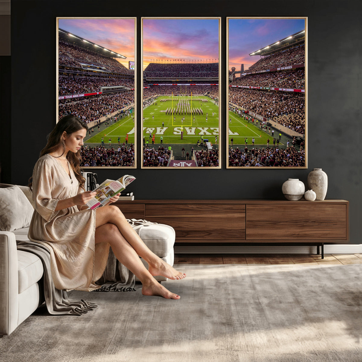 65952219-MGV-CV-36X24 - Stadium Wall Art Canvas Print