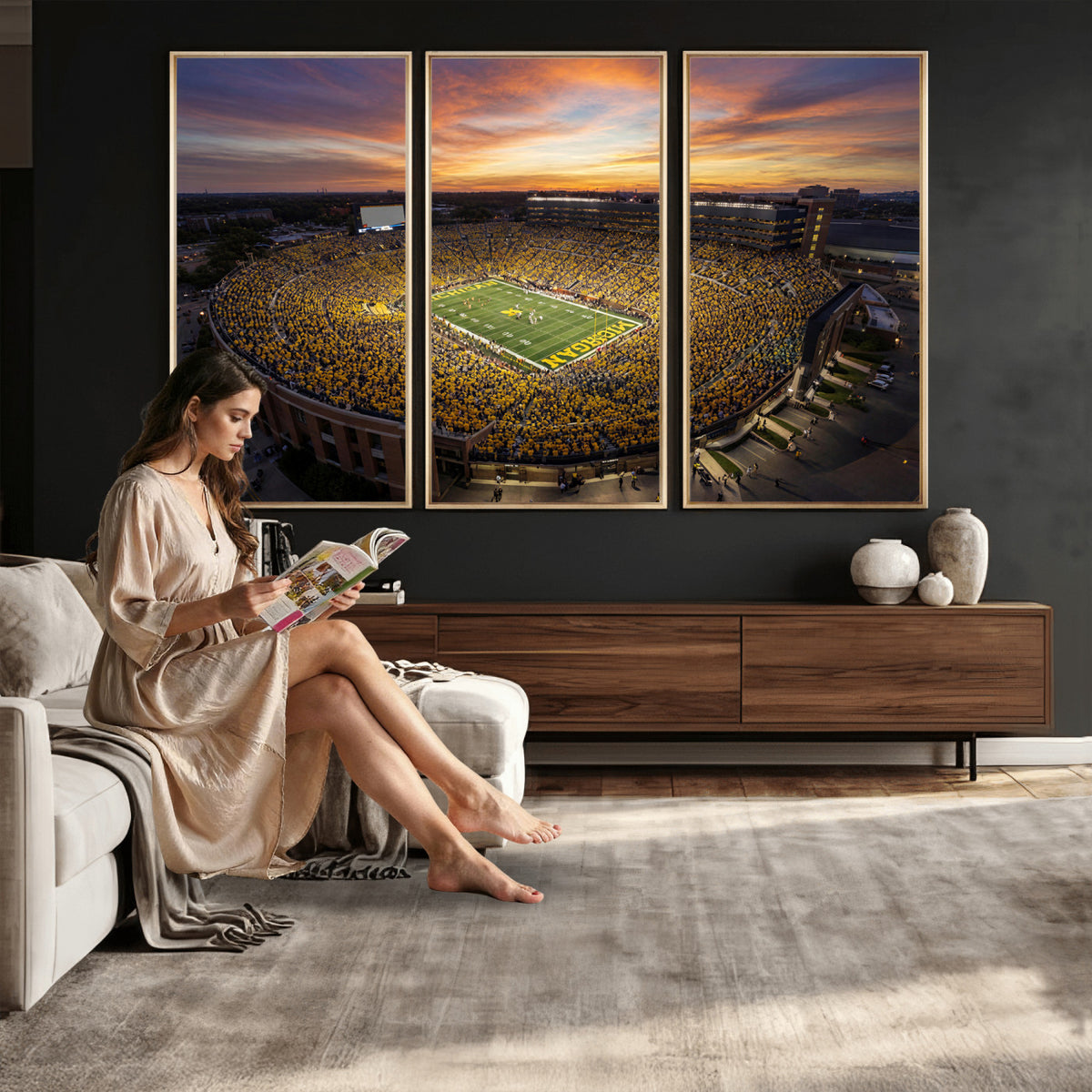 64902586-MGV-CV-36X24 - Stadium Wall Art Canvas Print