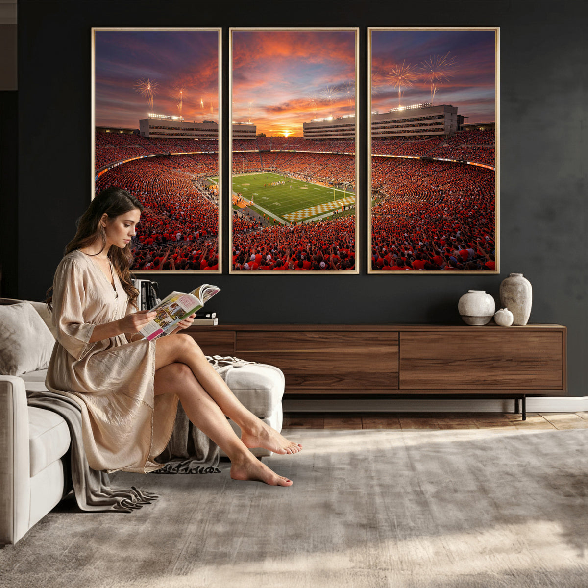 66964685-MGV-CV-36X24 - Stadium Wall Art Canvas Print