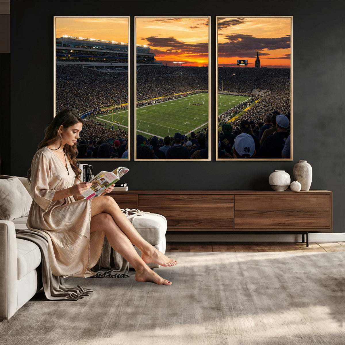 73585402-MGV-CV-36X24 - Stadium Wall Art Canvas Print