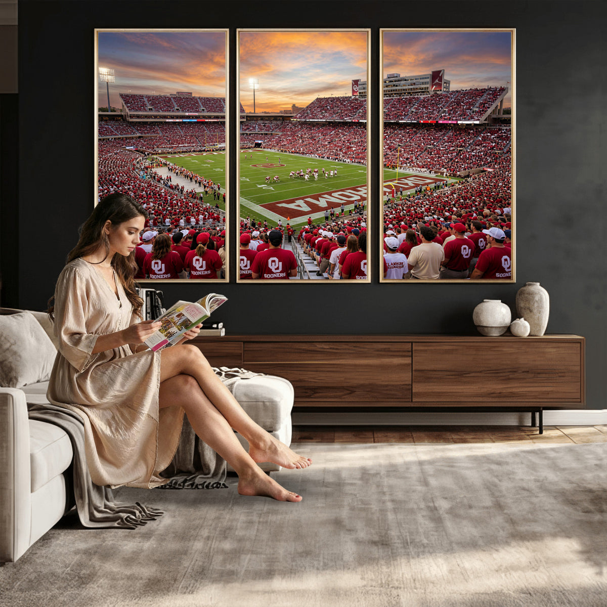 92718741-MGV-CV-36X24 - Stadium Wall Art Canvas Print