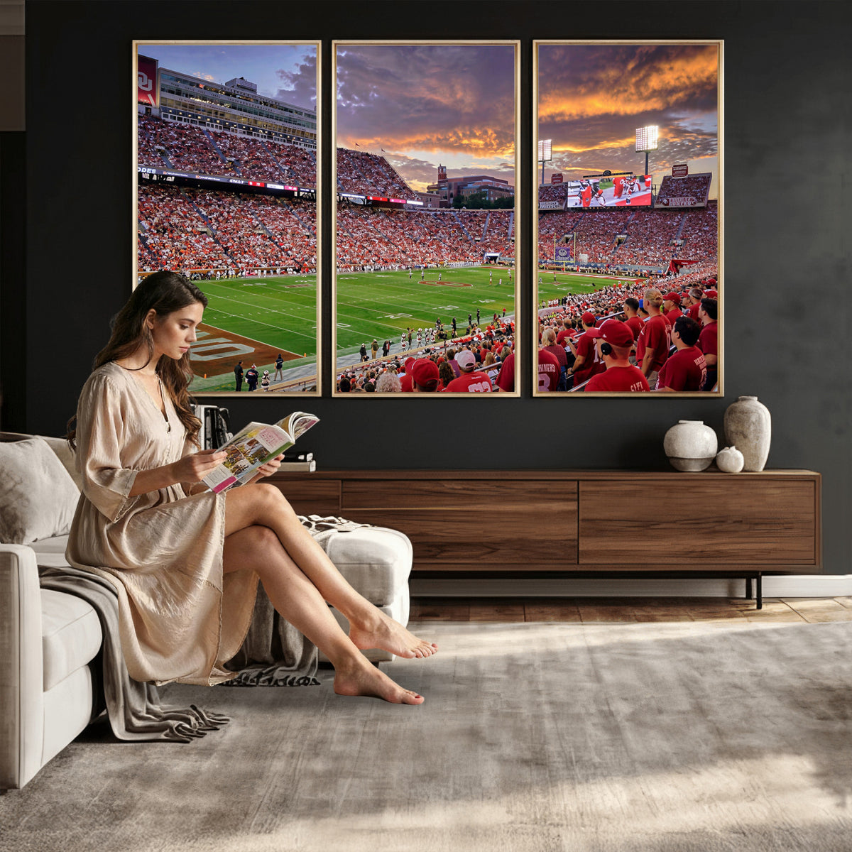 47794729-MGV-CV-36X24 - Stadium Wall Art Canvas Print