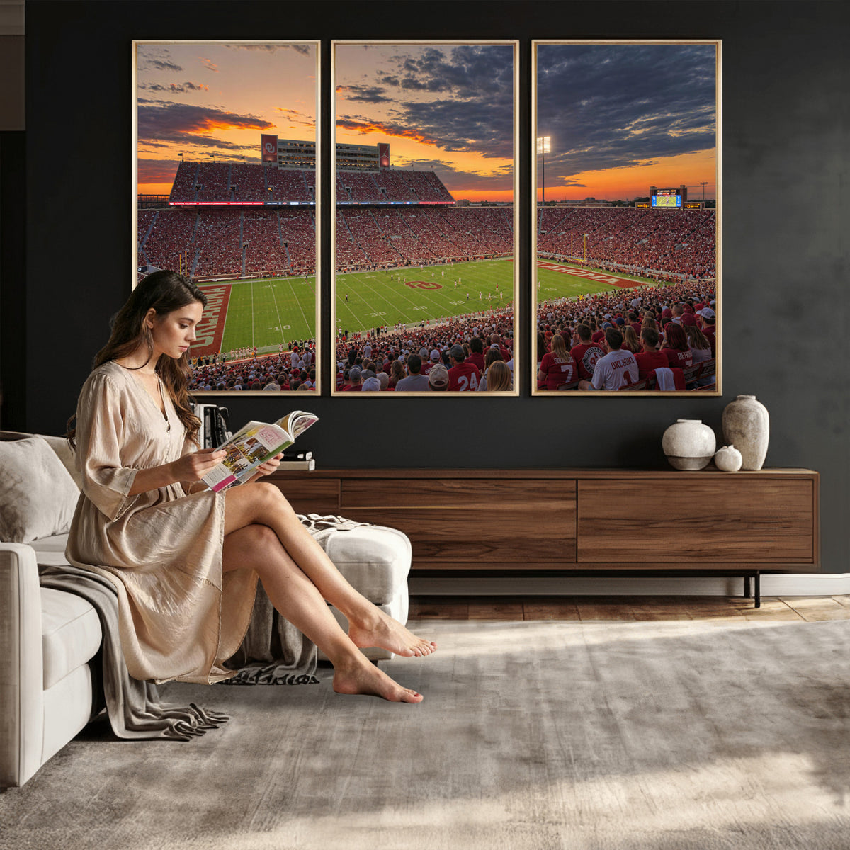 75444407-MGV-CV-36X24 - Stadium Wall Art Canvas Print
