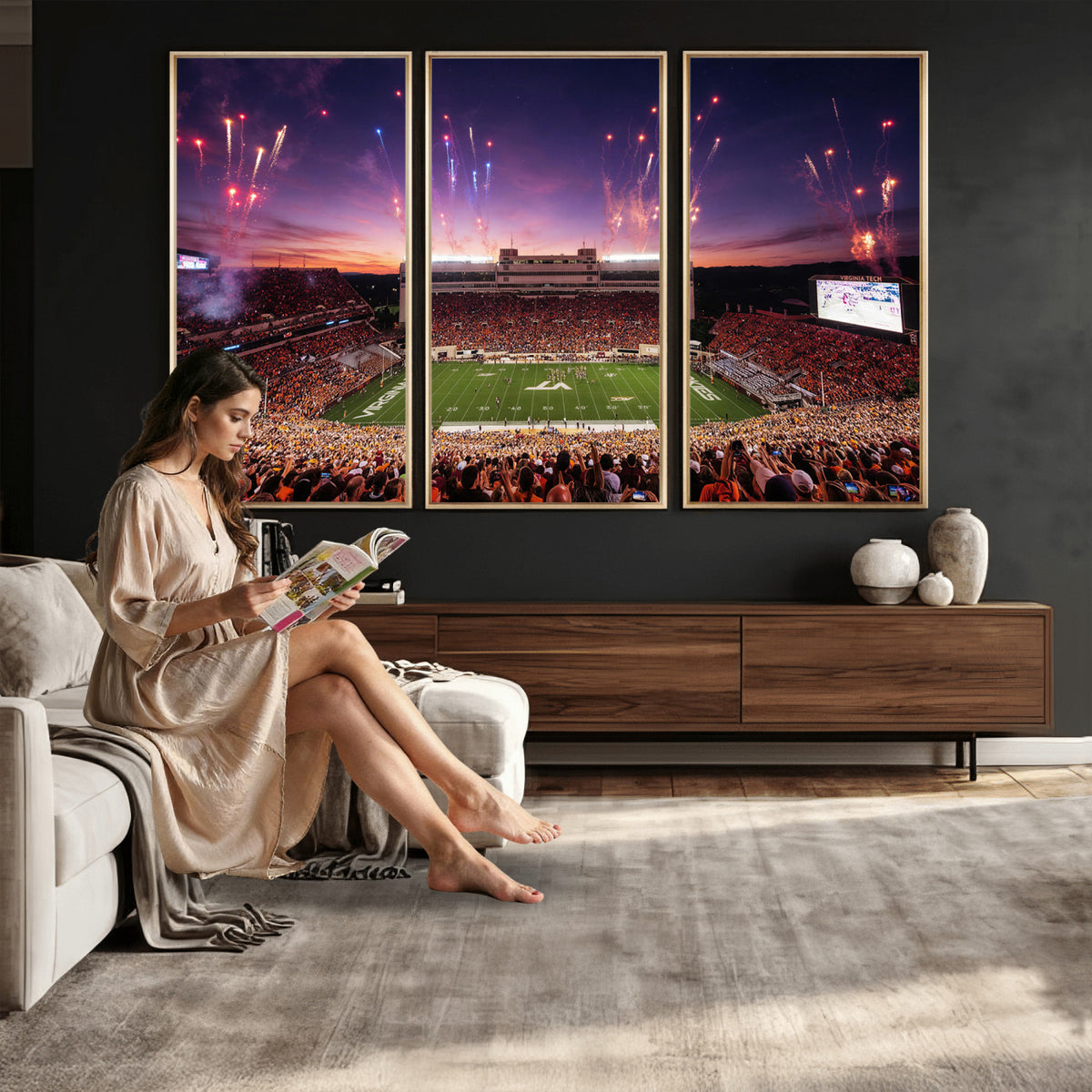 57314829-MGV-CV-36X24 - Stadium Wall Art Canvas Print