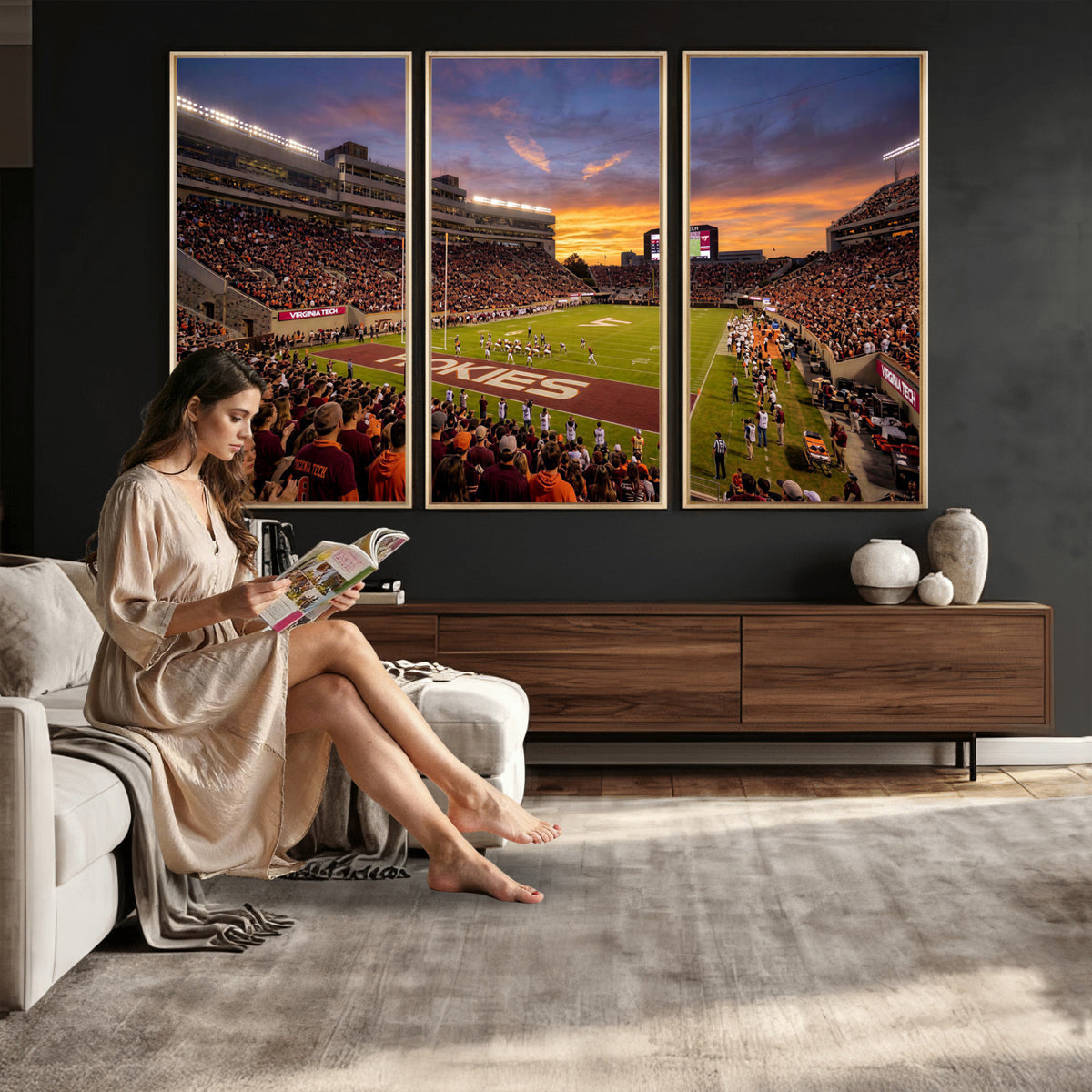 87141841-MGV-CV-36X24 - Stadium Wall Art Canvas Print