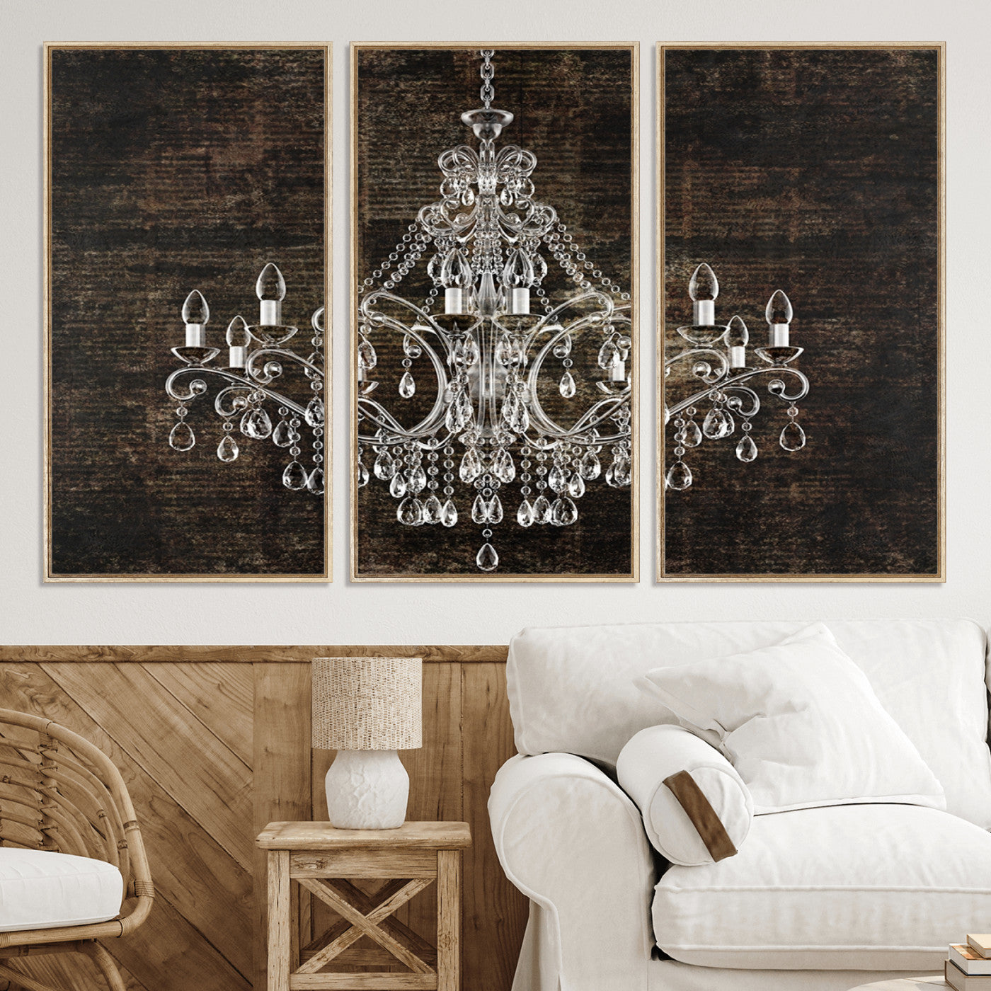 69434-MGV-CV-36X24-Rustic Chandelier Canvas Print