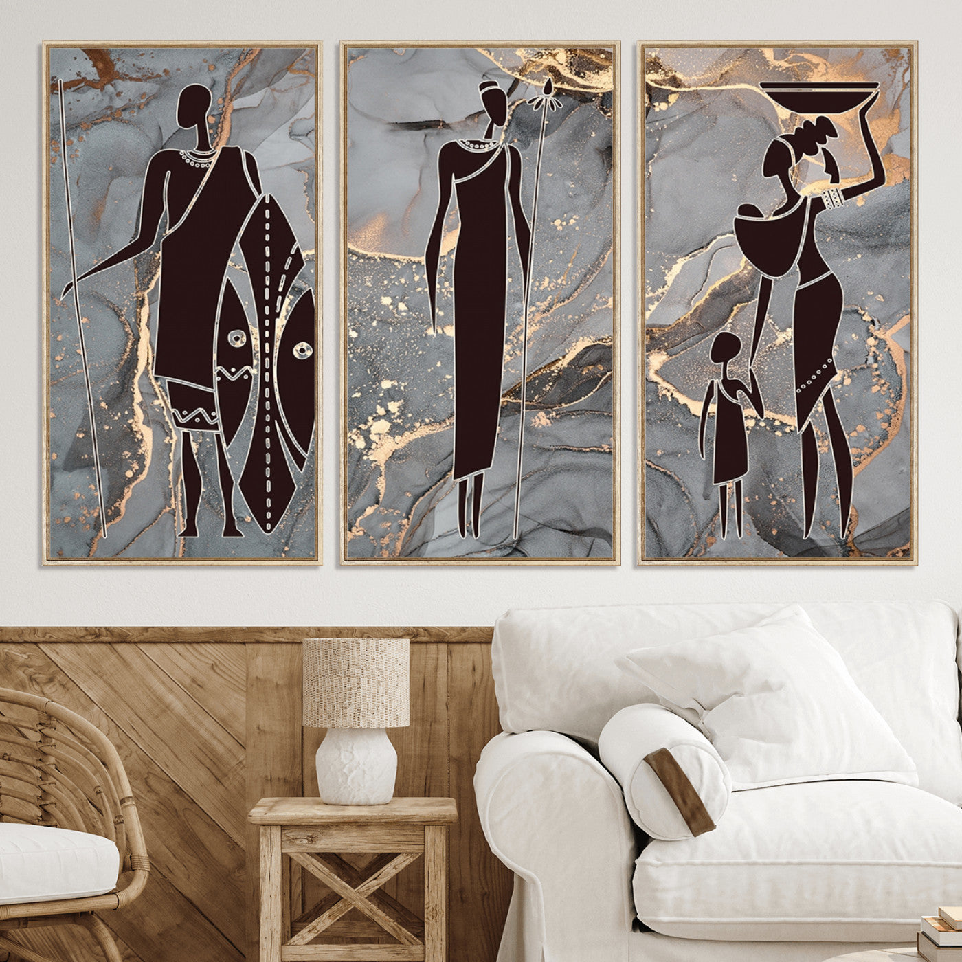 81756-MGV-CV-36X24-African American Wall Art African Women Painting Canvas Print