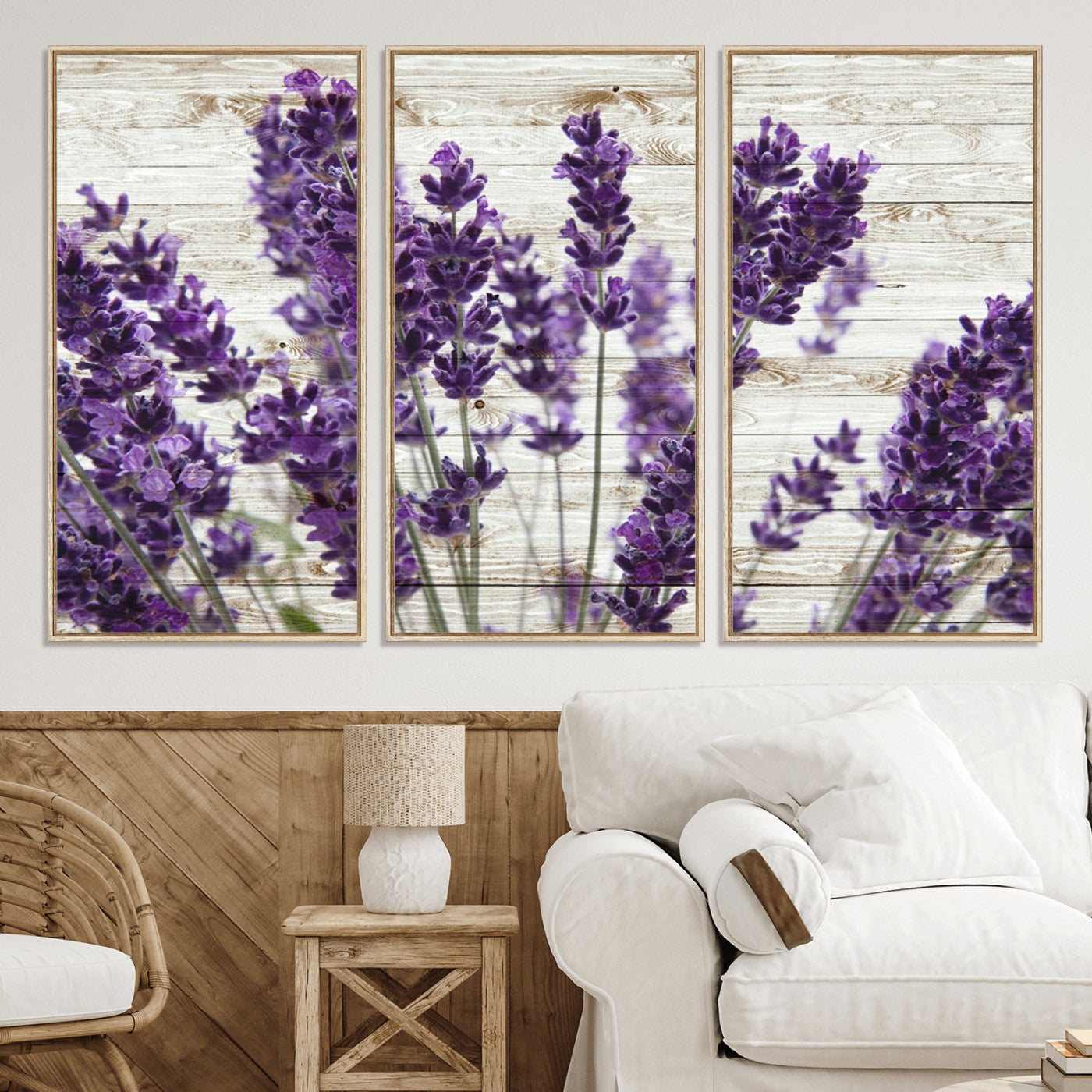 35576-MGV-CV-36X24-Lavender Canvas Wall Art Flower Print