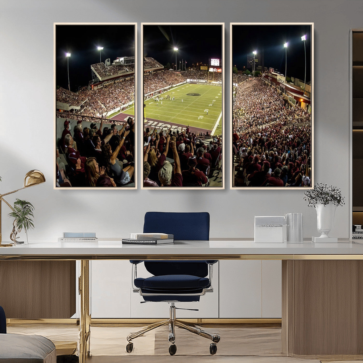 MGV-FC-48X32-3P - Washington-Grizzly Stadium Canvas Print, American Football Wall Art Canvas Print, Stadium Sport Wall
